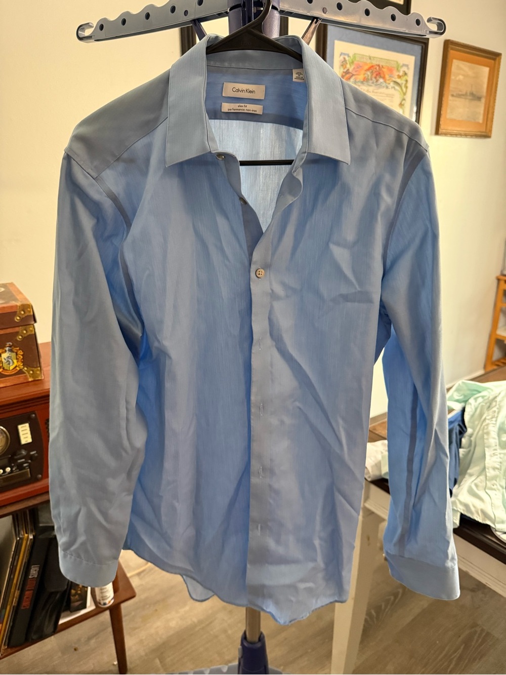 Calvin Klein Sky Blue Men's Dress Shirt